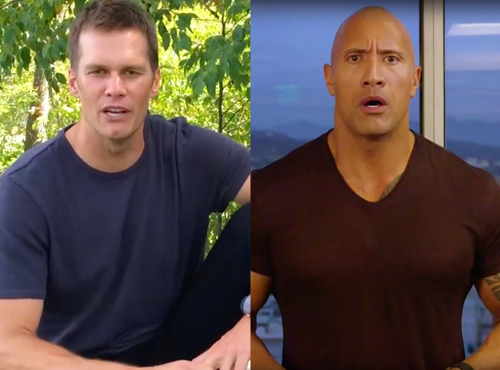 Tom Brady takes on The Rock Tom Brady takes on The Rock